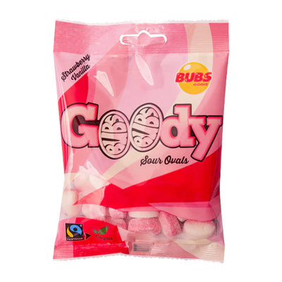 BUBS Goody Sour Strawberry Vanilla Ovals - 90g