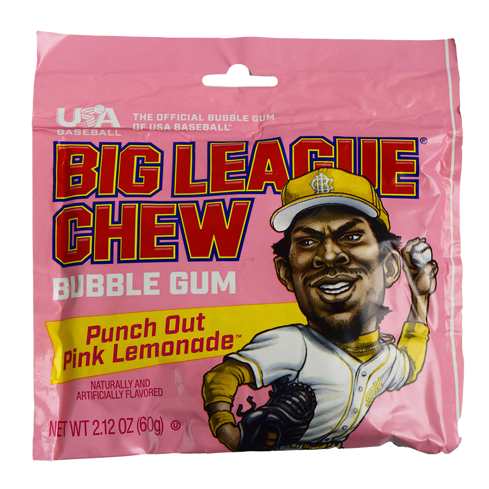 Big League Chew Bubblegum Punch Out Pink Lemonade