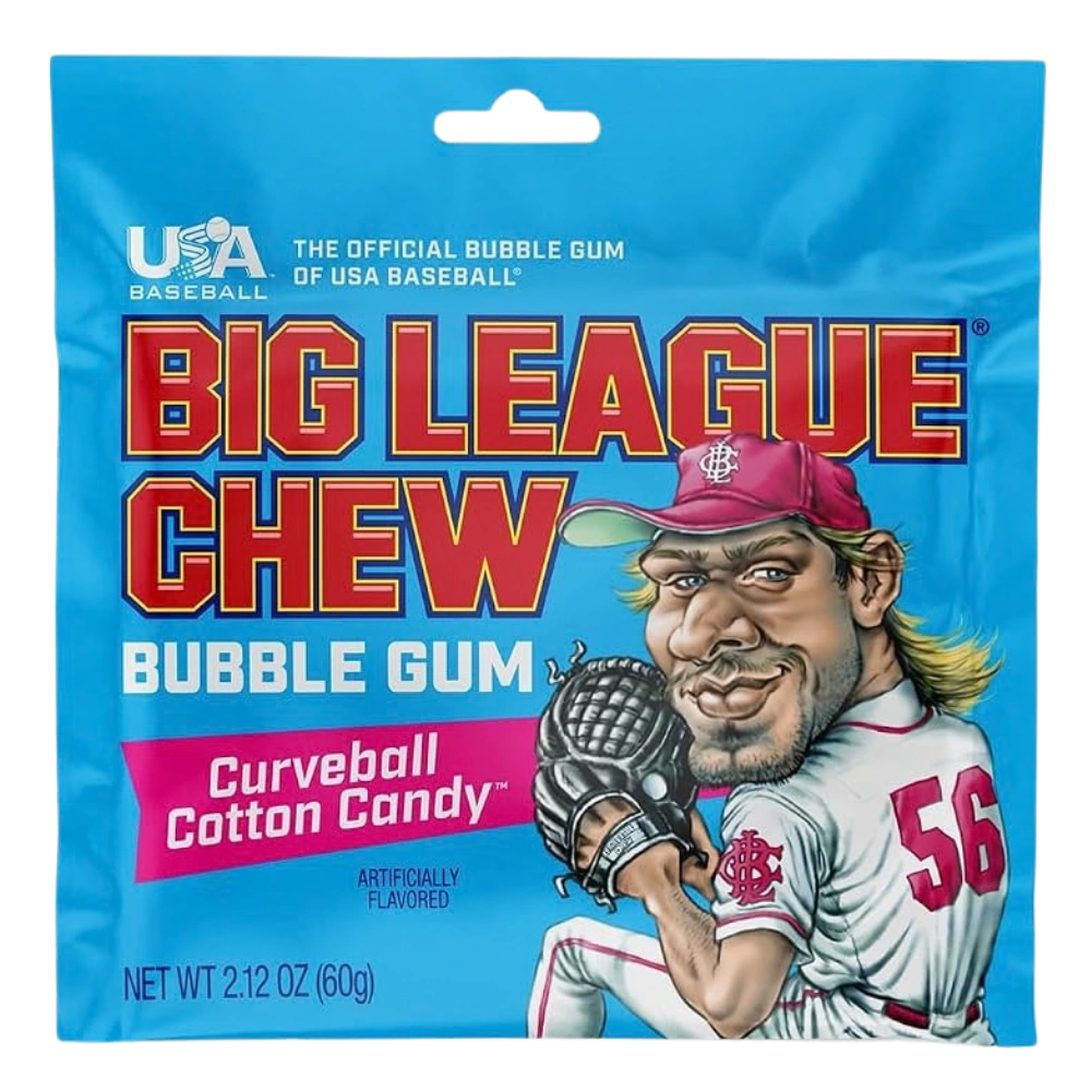 Big League Chew Curveball Cotton Candy Bubble Gum