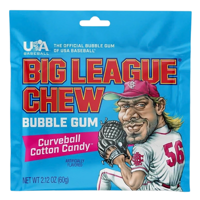 Big League Chew Curveball Cotton Candy Bubble Gum