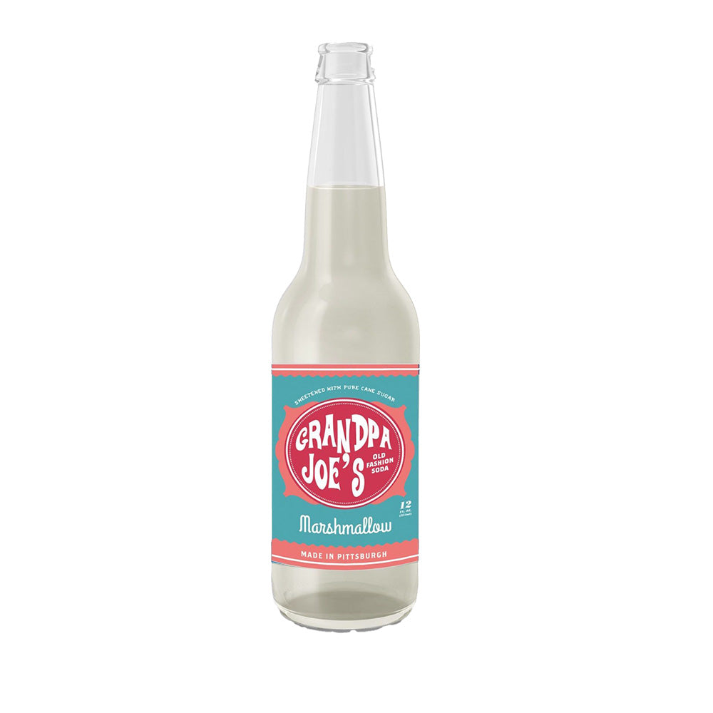 Bottle of Grandpa Joe's Marshmallow soda