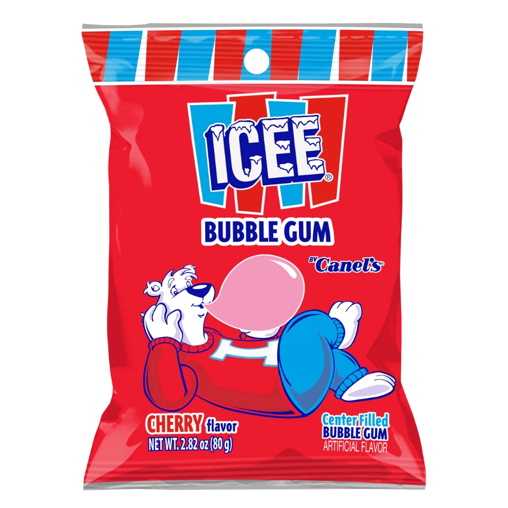 Icee Cherry Filled Bubble Gum