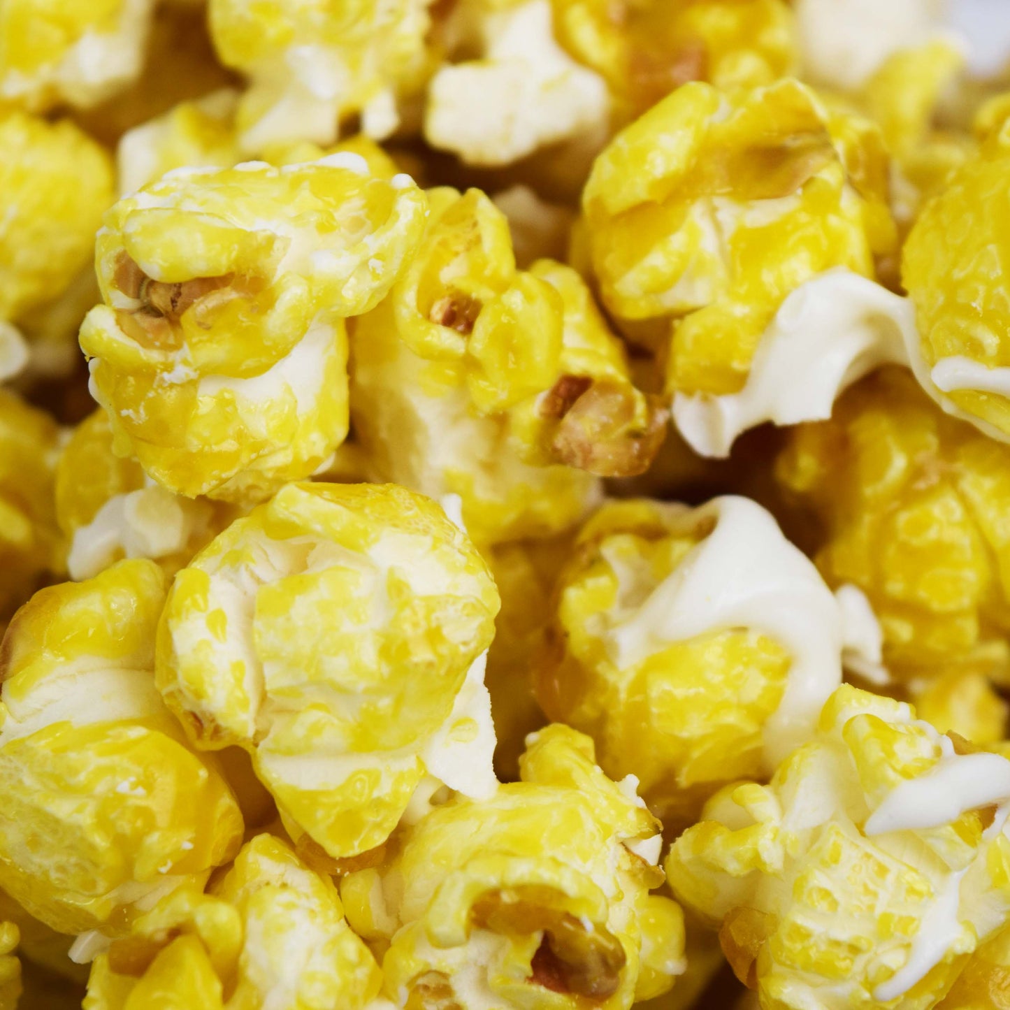 Closeup of Lemon Pound Cake Popcorn