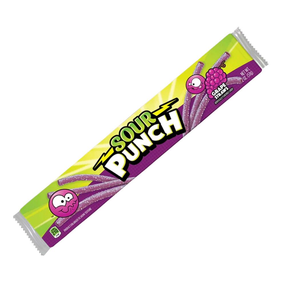 Sour Punch Straws Grape