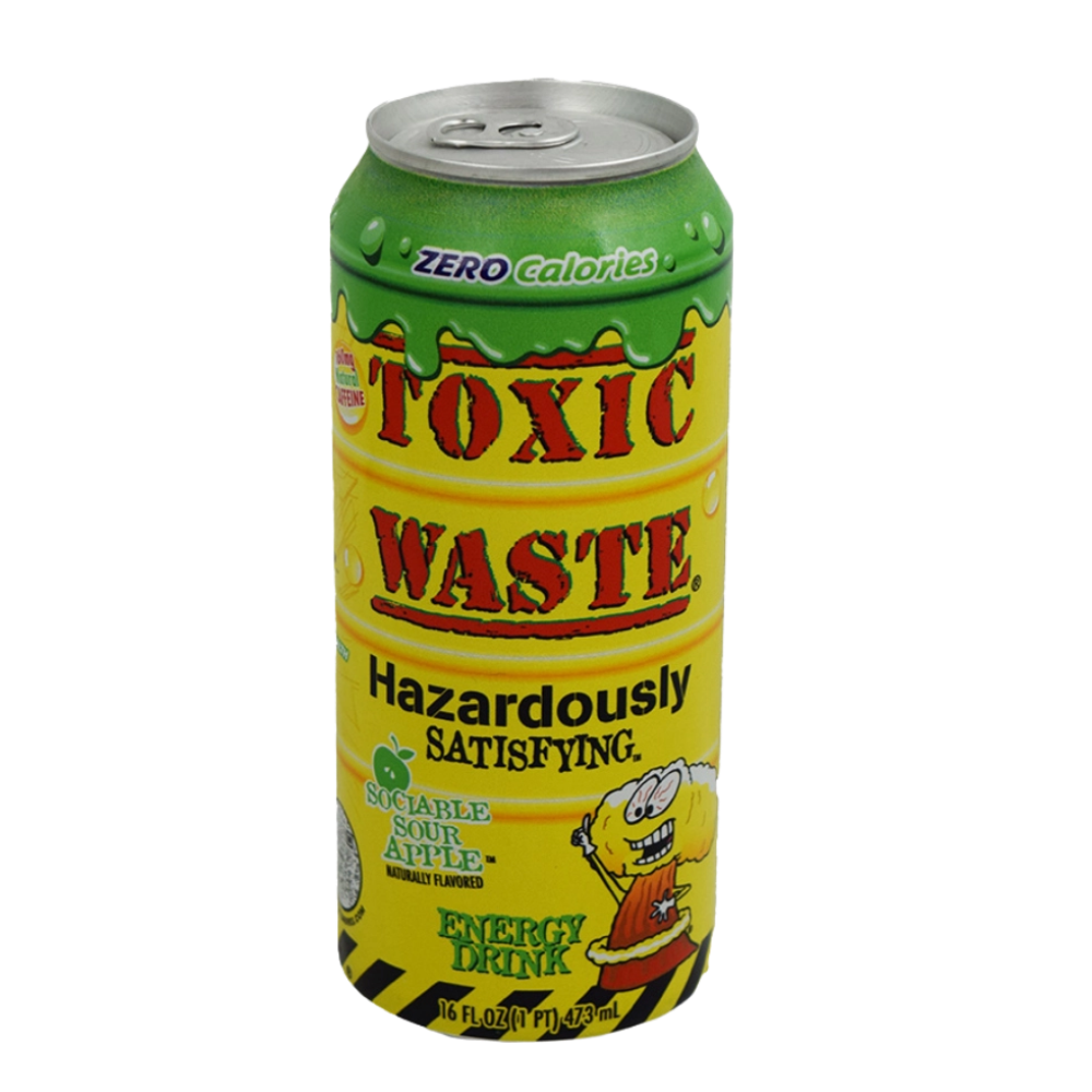 Toxic Waste Sociable Sour Apple Energy Drink