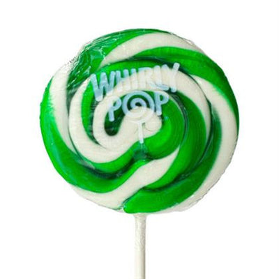 Adams and Brooks Dark Green and White Whirly Pops - 1.5 oz