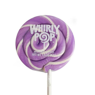 Adams and Brooks Lavender and White Whirly Pops - 1.5 oz