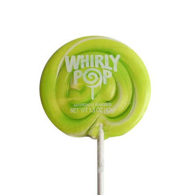 Adams and Brooks Light Green and White Whirly Pops 1.5 oz - 6 Count
