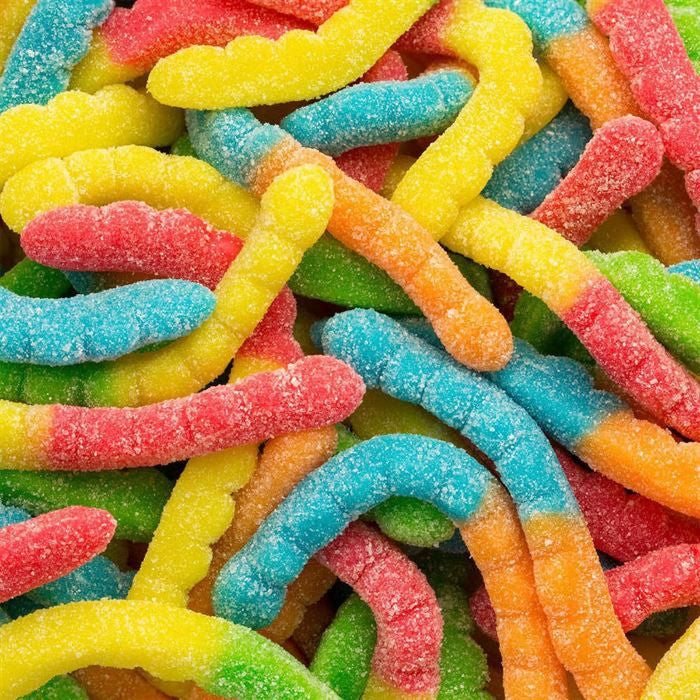 Albanese Confections Gummi Worms Neon Sour - 4.5 lb