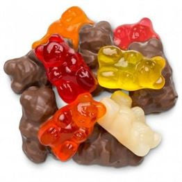 Albanese Confections Milk Chocolate Covered Gummi Bears - tub