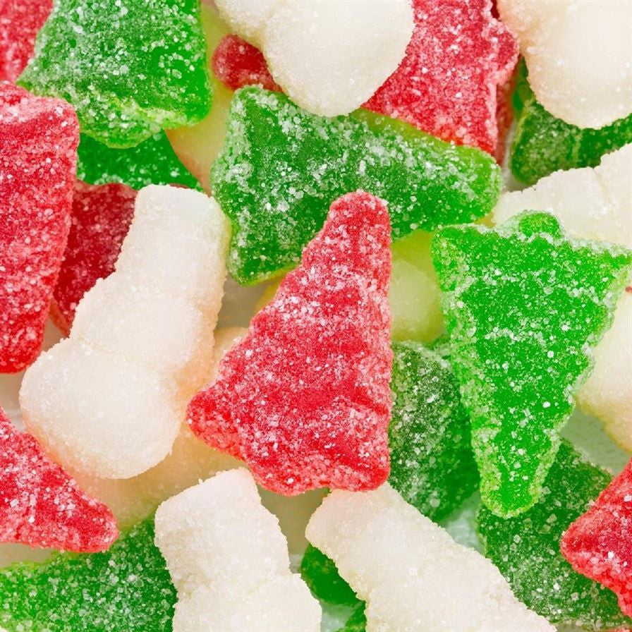 Albanese Confections Sweetly Sour Trees and Snowmen Gummi - 1 lb