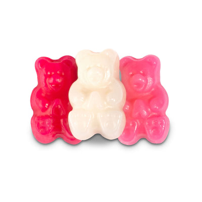 Pink & White Gummi Glow Bears