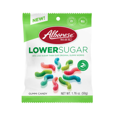 Lower Sugar Gummi Worms - 1.76 oz