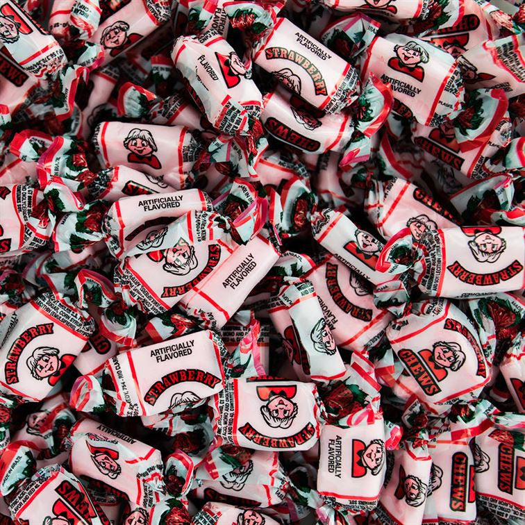 Alberts Candy Strawberry Fruit Chews - 240 Count