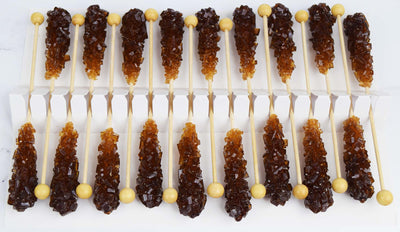 Amber Rock Candy Swizzle Sticks - 18 Count