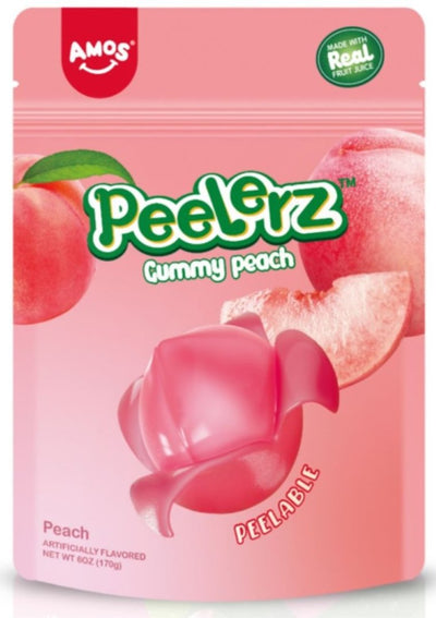 Amos Peelerz Peeling Gummies - Peach - 6oz