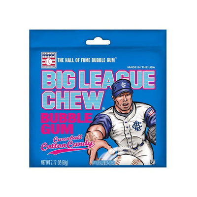 Big League Chew Cotton Candy Bubble Gum 2.12 oz