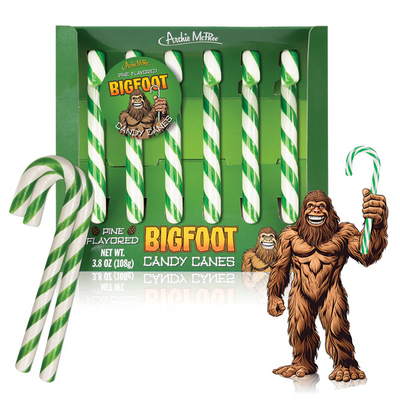 Bigfoot Candy Canes
