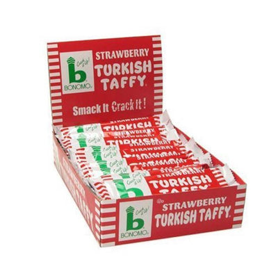 Bonomo Turkish Taffy Strawberry Bonomo Turkish Taffy Bars - 24 Count