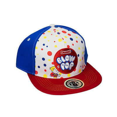 Charms Blow Pop Red White and Blue Flat Brim Hat
