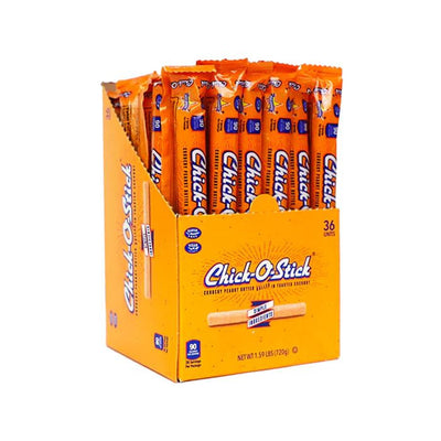 Chick-O-Stick Crunchy Peanut Butter Rolled in Toasted Coconut 36 Count Box