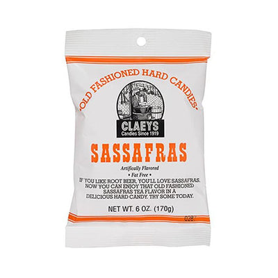 Claeys Old Fashioned Hard Candies Sassafras 6 oz Bag