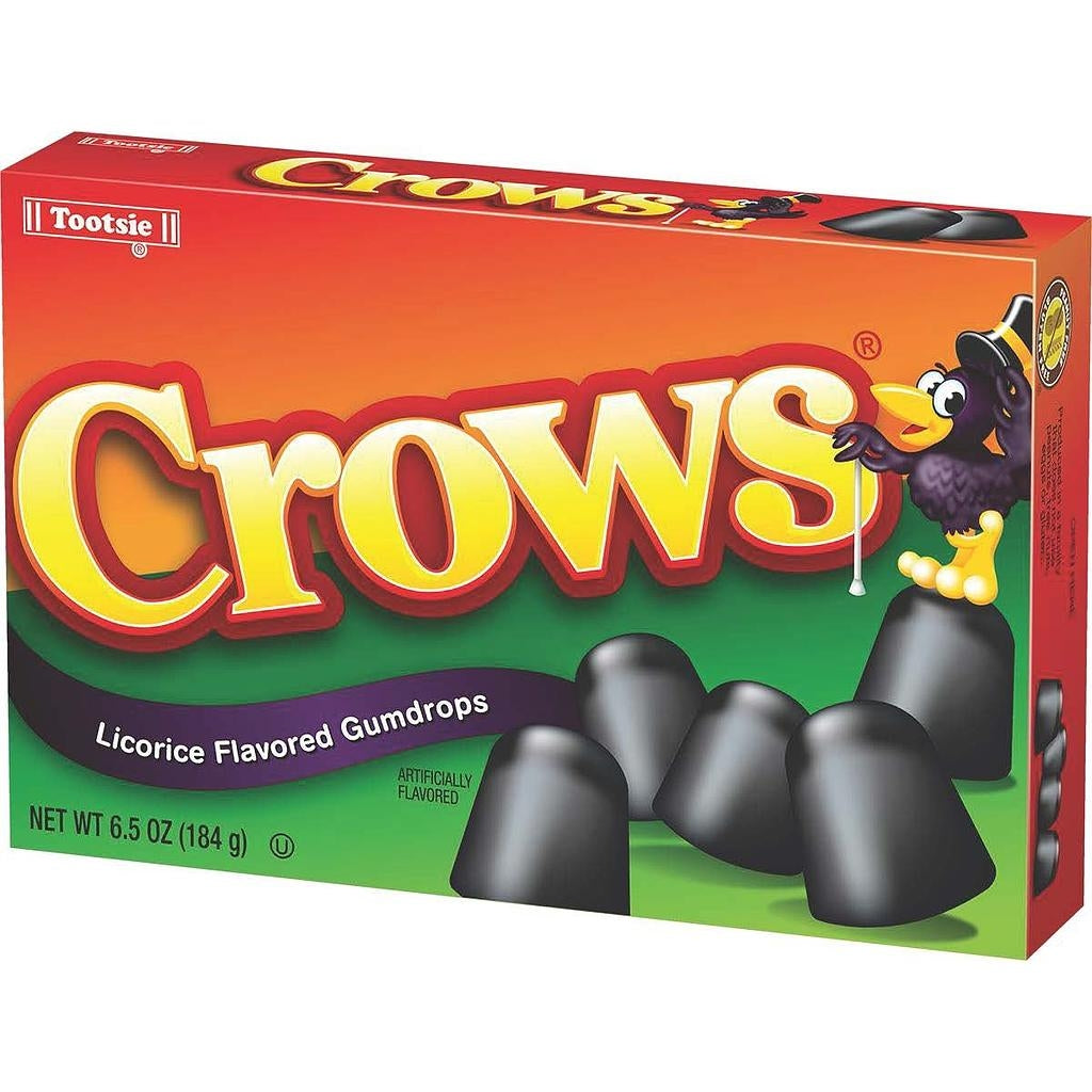 Crows Licorice Gumdrop Candies 6.5 oz. Theater Box