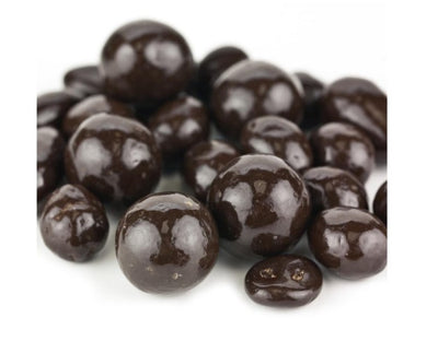 Dark Chocolate Covered Peanuts, Raisins, and Malt Balls