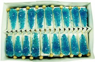 Dryden and Palmer Blue Rock Candy Swizzle Sticks - Blue Raspberry