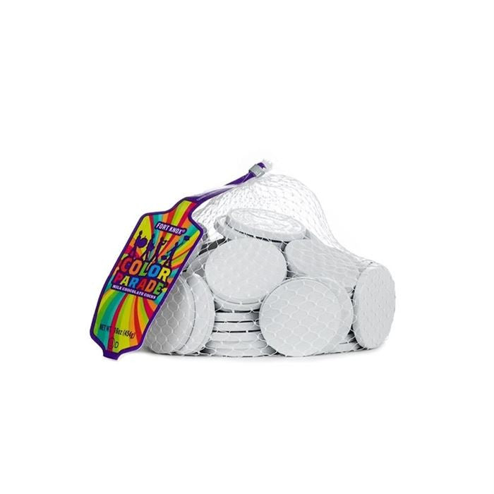 Gerrit Verburg Chocolate Foil Coins - White