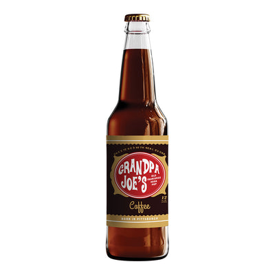 Bottle of Grandpa Joe's Coffee soda