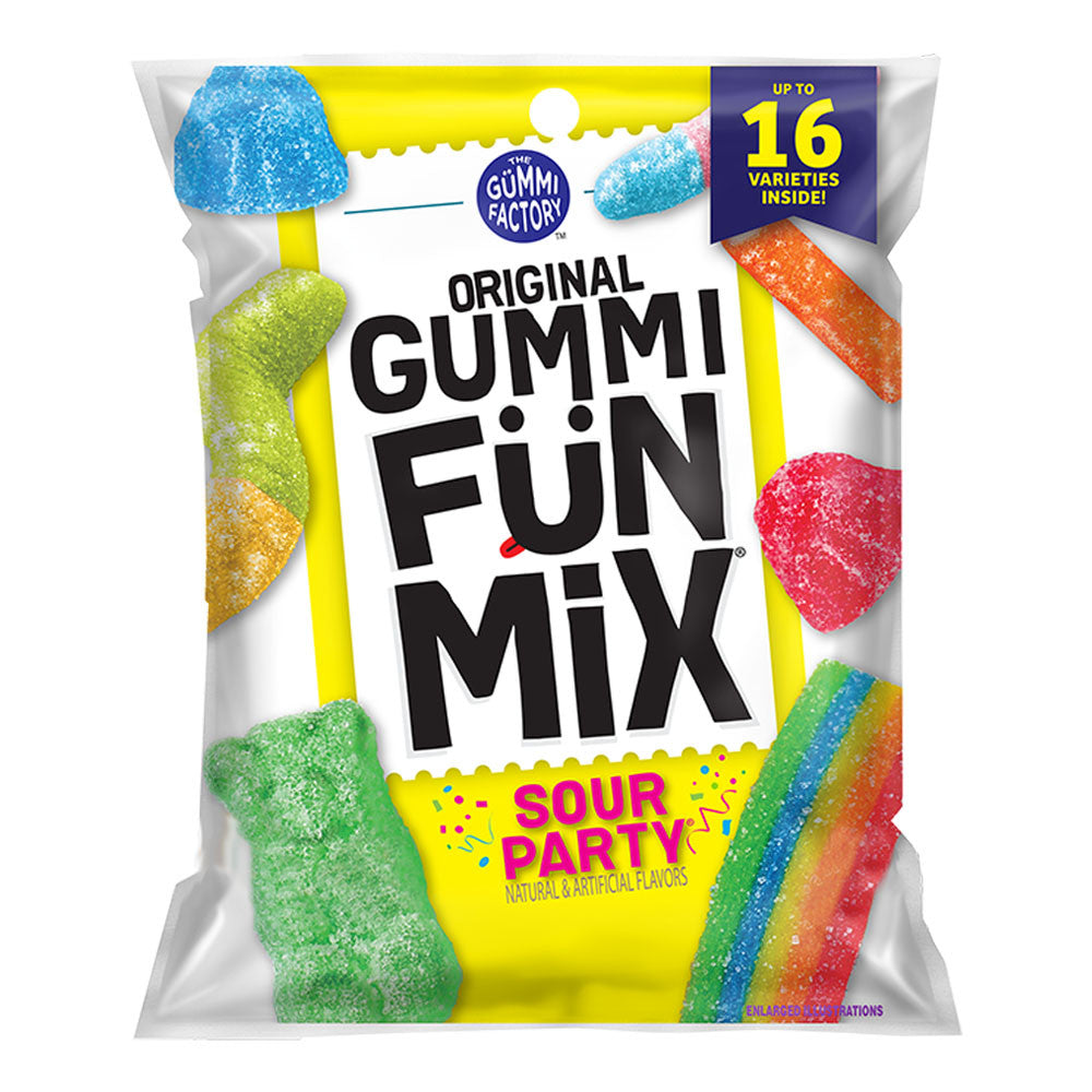The Gummi Factory Original Gummi Fun Mix Sour Party Variety Pack 5 oz