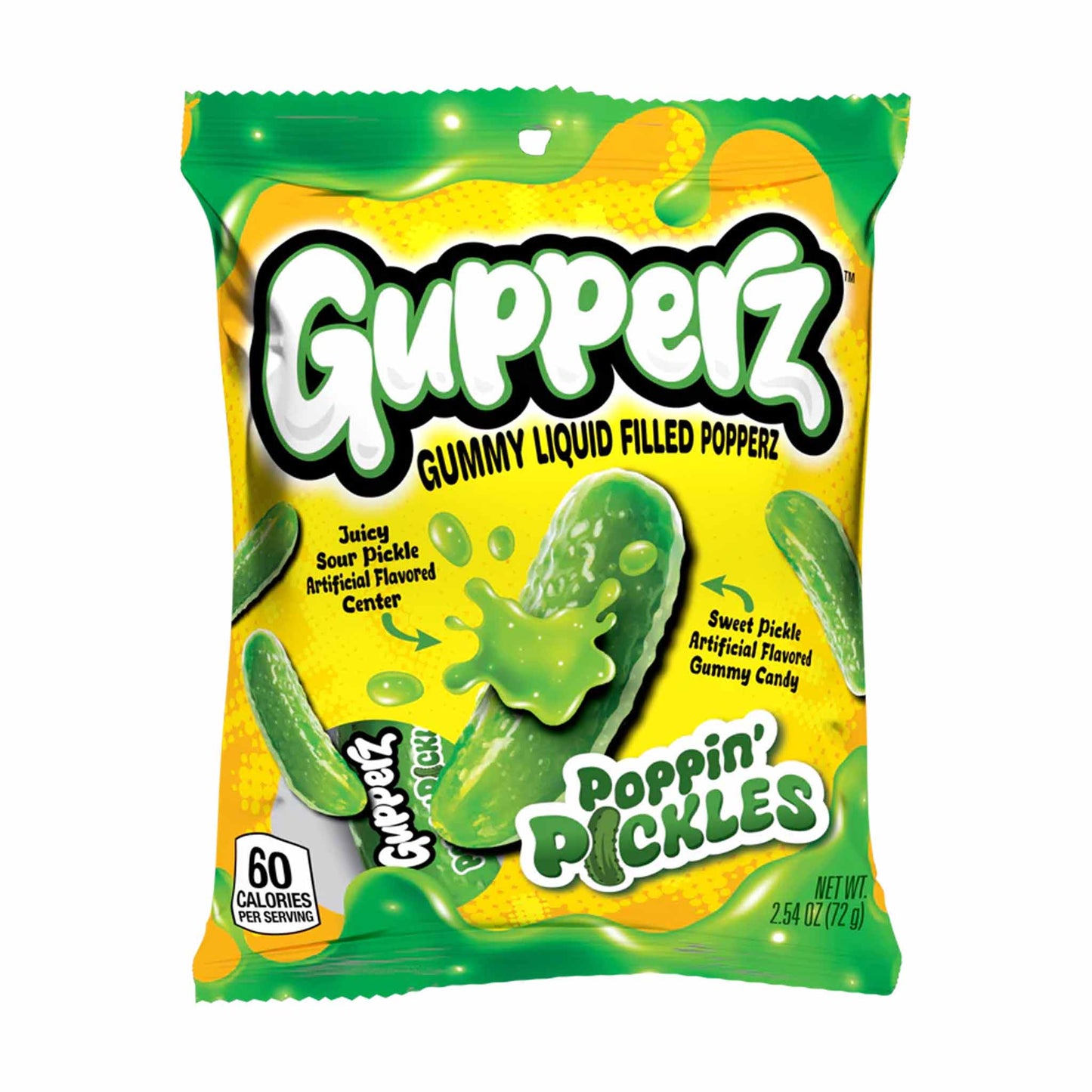 Gupperz Pickle Gummy Liquid Filled Popperz