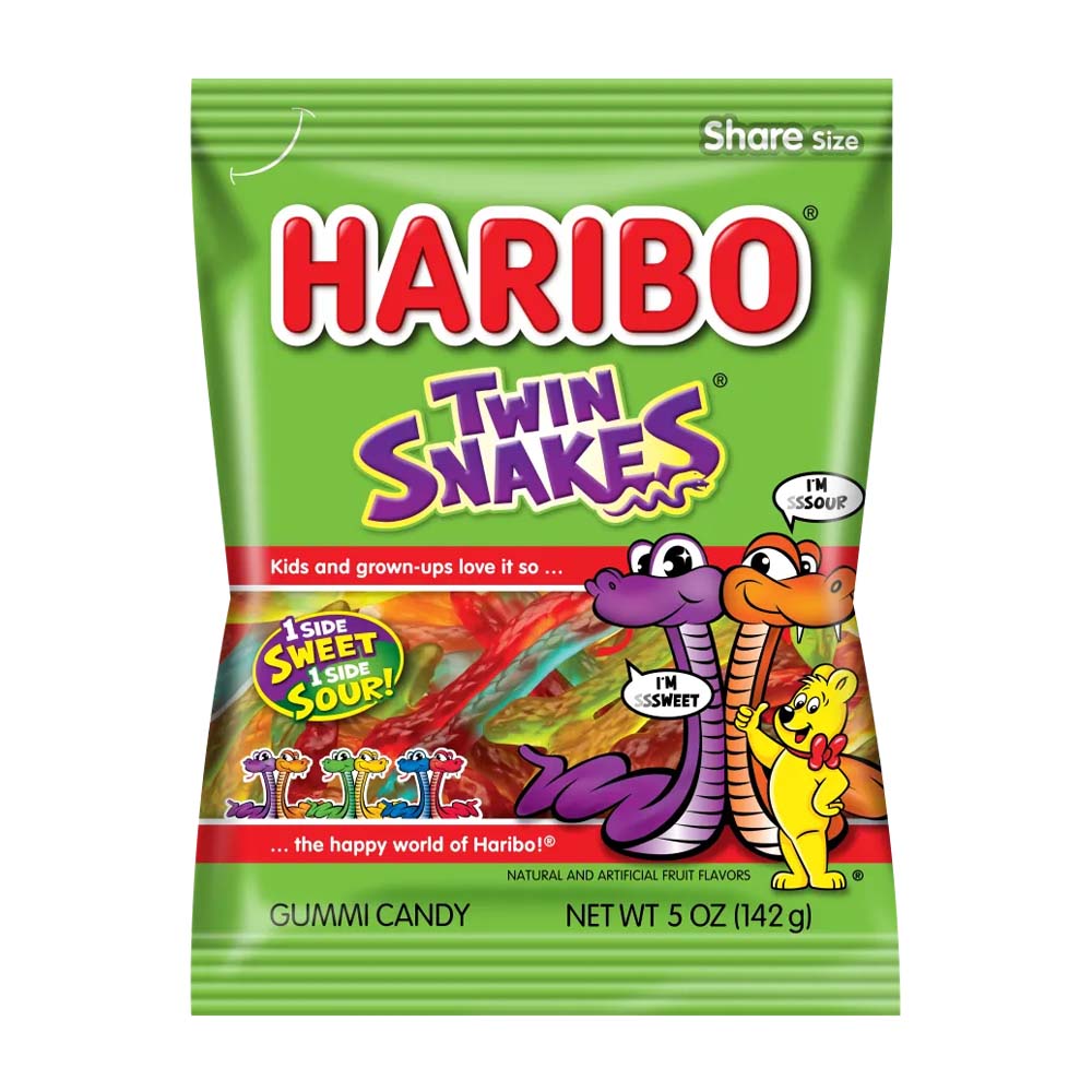 Haribo Twin Snakes - 5 oz