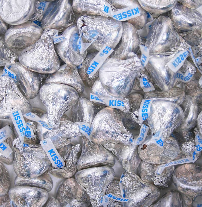 Hershey Silver Hersheys Kisses - 2 lb