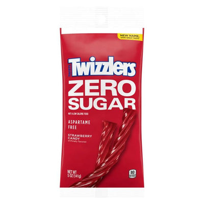 Hershey Twizzlers Zero Sugar Twists Strawberry - 5 oz Bag