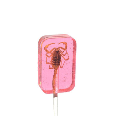strawberry scorpion lollipop