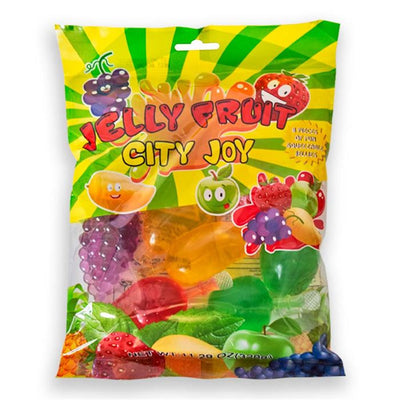 Jelly Fruit Poppable Squeezable Fruit Shaped Jellies 11.29 oz Bag
