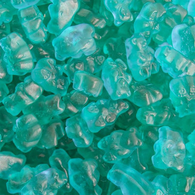 Light Blue Watermelon Gummi Bears - 2.5 lb