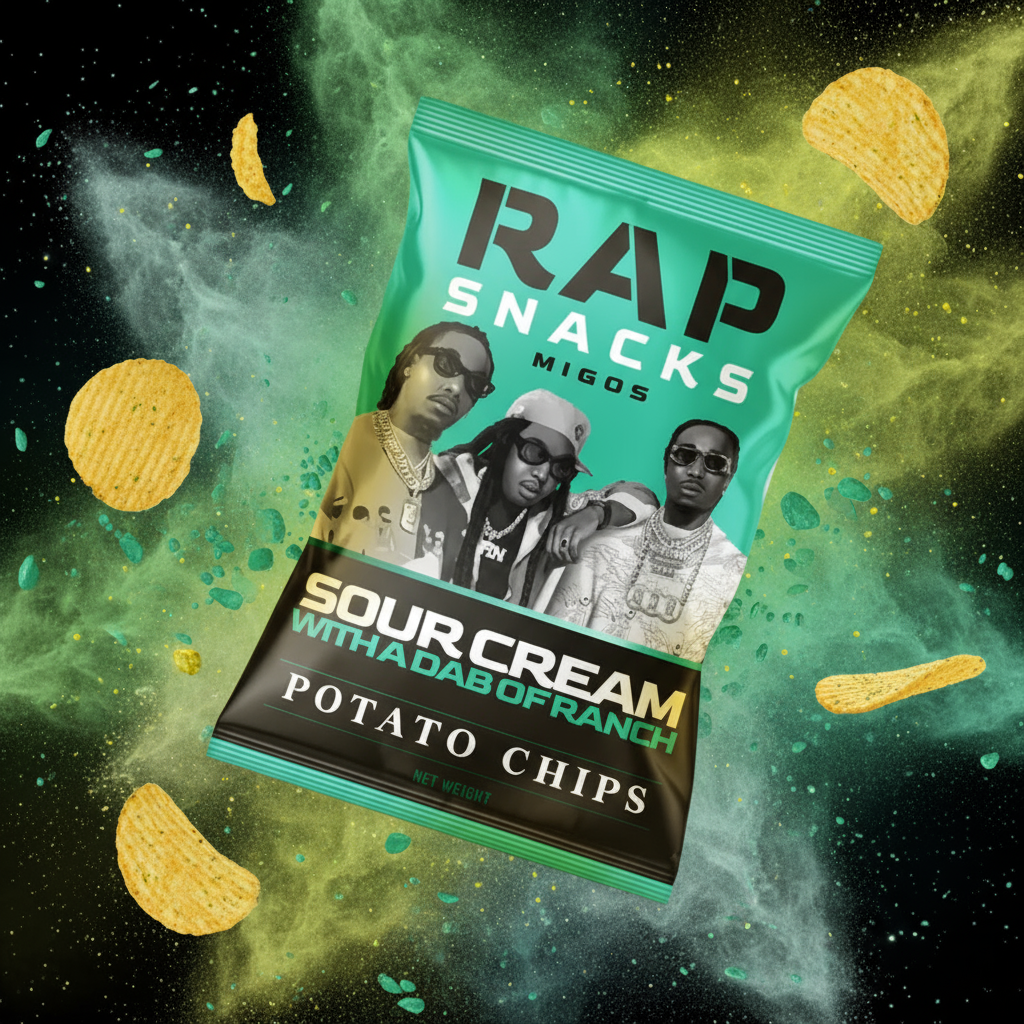 Migos Sour Cream With A Dab Of Ranch Potato Chips