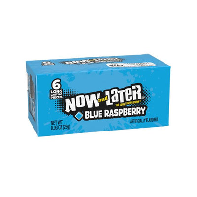 Now and Later Blue Raspberry Bars 24 Count Box