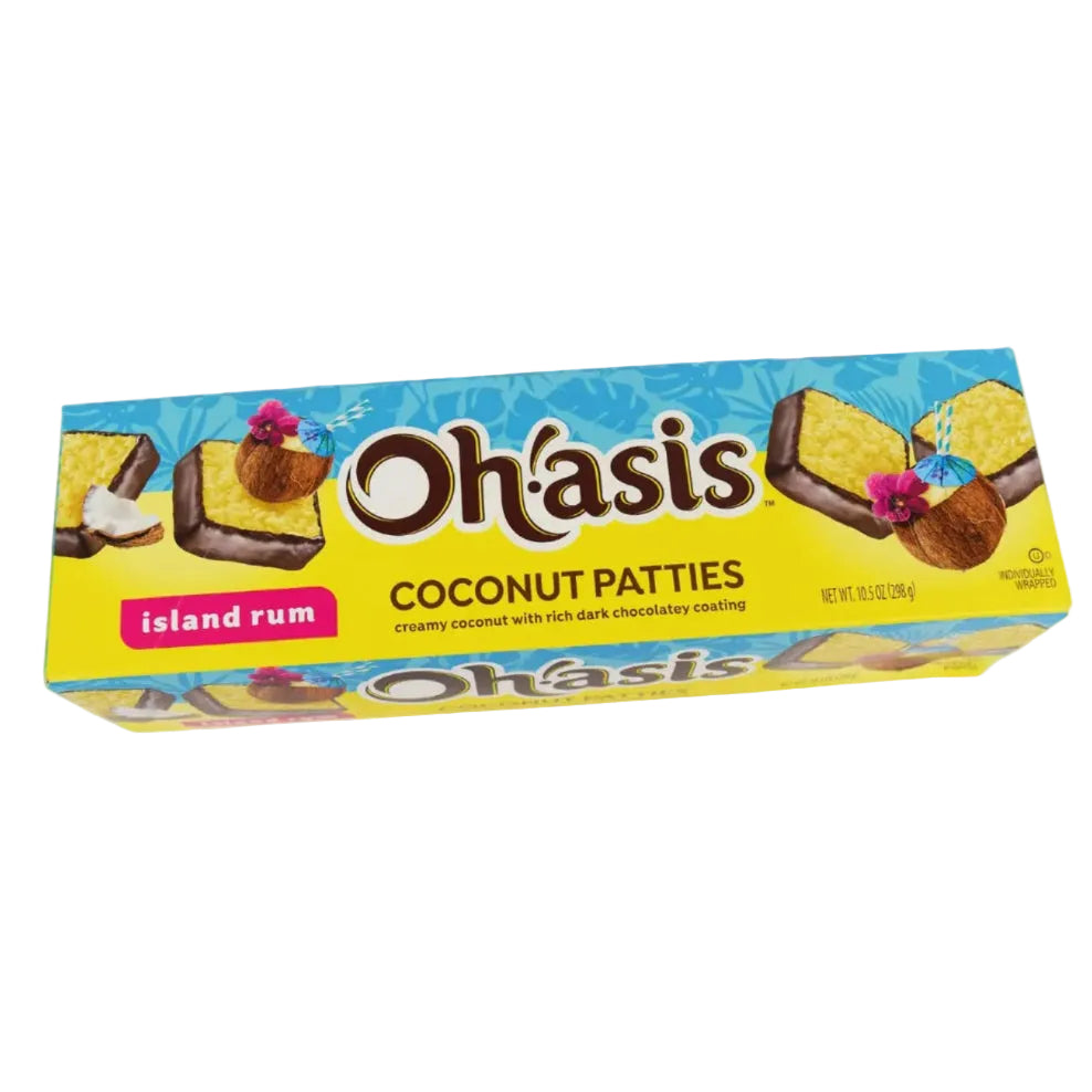 Oh!Asis Coconut Patties Island Rum Flavor