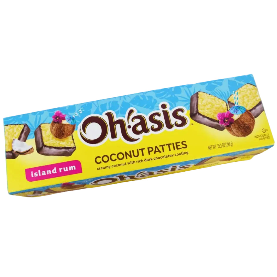 Oh!Asis Coconut Patties Island Rum Flavor