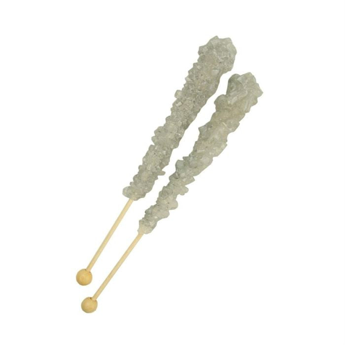 Roses Brands Silver Rock Candy Sticks - 10 Count - Per Bag