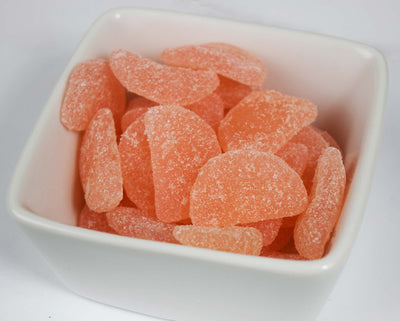 Sour Watermelon Slices Gummi Candy in Bowl