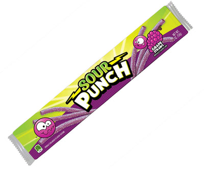 Sour Punch Grape Straws