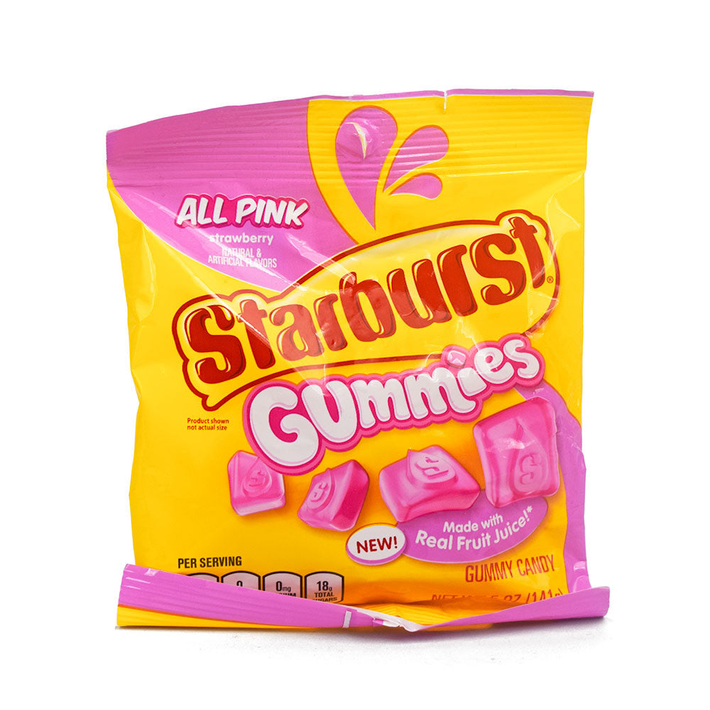 Starburst Gummies All Pink Strawberry 5 oz Bag