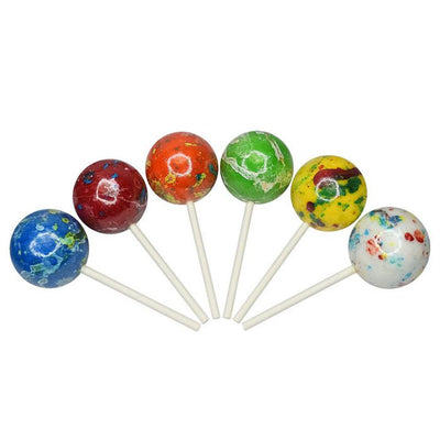Sweet Maple Candy 2 1/4 Assorted Jawbreaker on Stick - Wrapped - Each