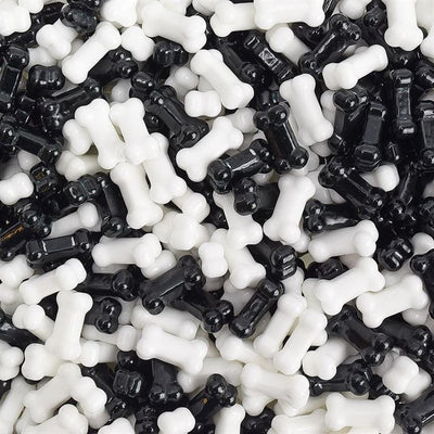 Sweet Maple Candy Black and White Candy Bones