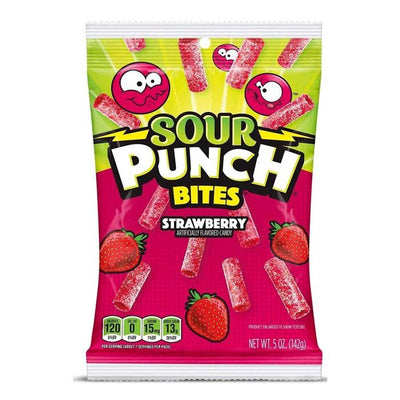 Sour Punch Bites Strawberry 5 oz Bag